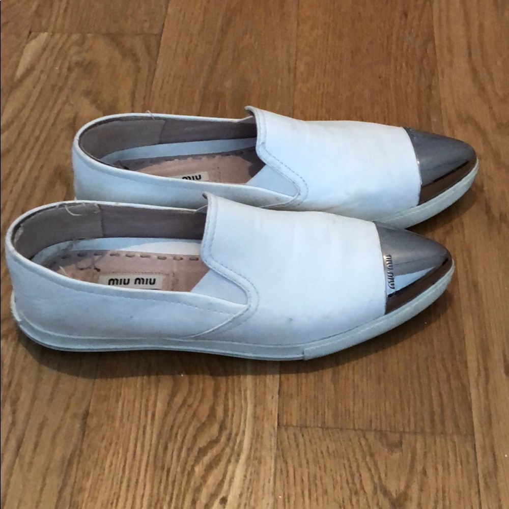 Miu Miu Leather Sneakers